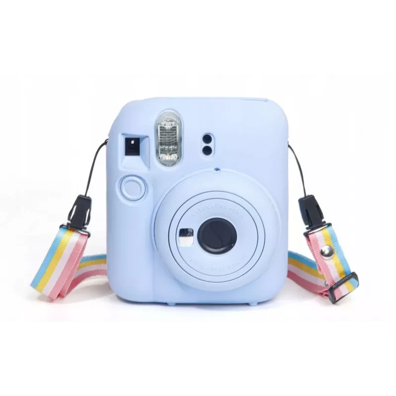 LOVEINSTANT capa protetora de silicone para Fujifilm Instax Mini 12 - azul