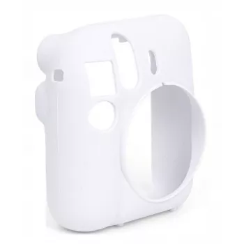 LOVEINSTANT capa protetora de silicone para Fujifilm Instax Mini 12 - branco