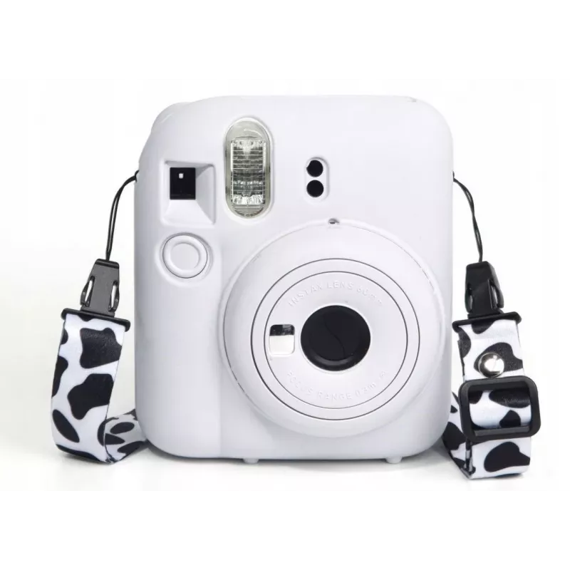 LOVEINSTANT capa protetora de silicone para Fujifilm Instax Mini 12 - branco