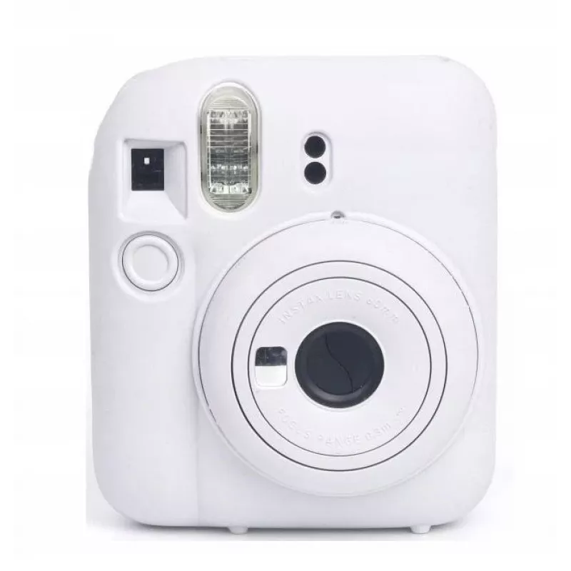 LOVEINSTANT capa protetora de silicone para Fujifilm Instax Mini 12 - branco