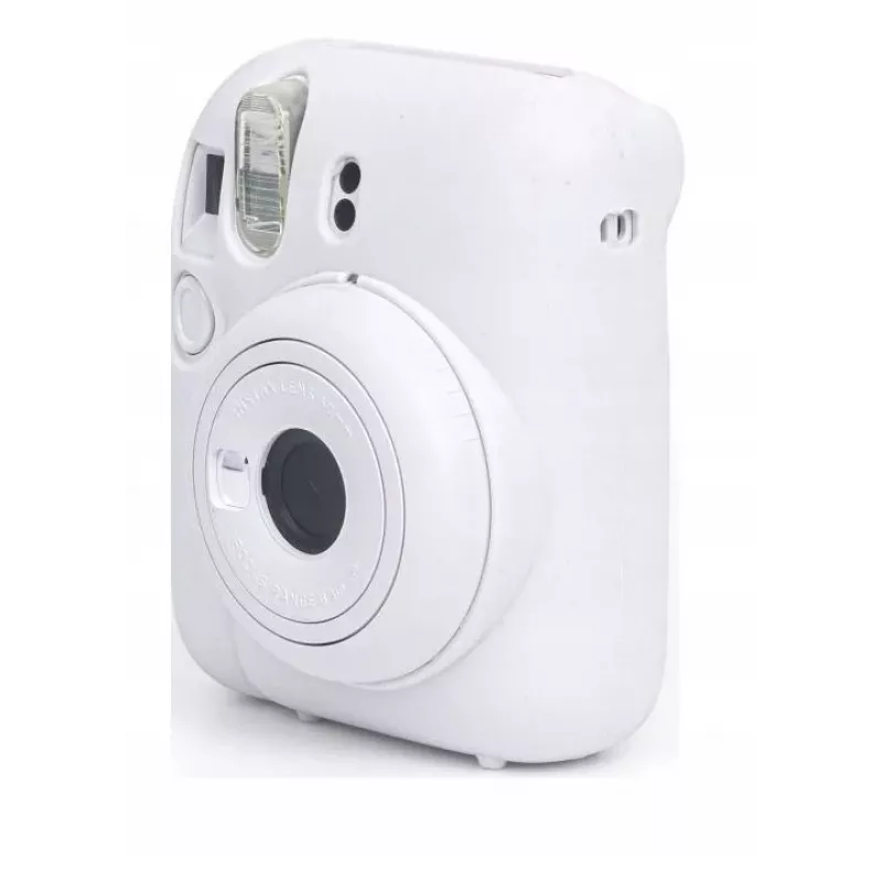LOVEINSTANT capa protetora de silicone para Fujifilm Instax Mini 12 - branco