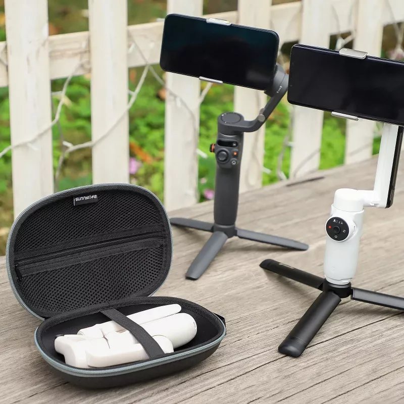 SUNNYLIFE capa protetora estojo rígido para gimbal de smartphone – compatível com Insta360 Flow, DJI Osmo Mobile 6/5/4/SE/3/2, Zhiyun, Feiyu – capa EVA preta