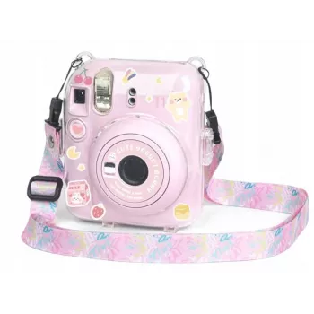 LOVEINSTANT capa para Fujifilm Instax Mini 12 com autocolantes - Yogurt Rabbit