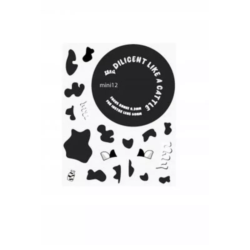 LOVEINSTANT capa para Fujifilm Instax Mini 12 com autocolantes - padrão de vaca