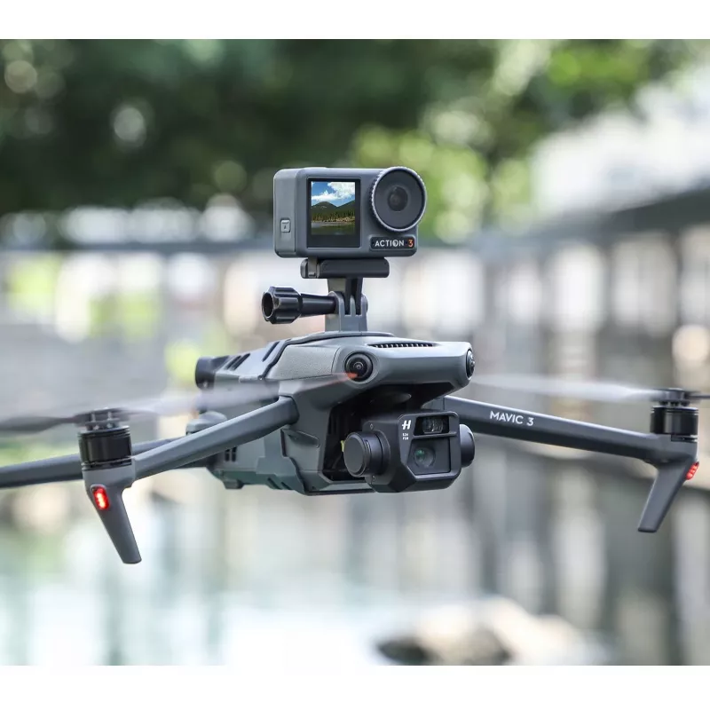 SUNNYLIFE suporte para câmara para GoPro / SJCAM / Xiaomi / Insta360 / Sony + rosca de 1/4 polegadas para DJI Mavic 3 / 3 Pro / 3 Classic GZ580-GY