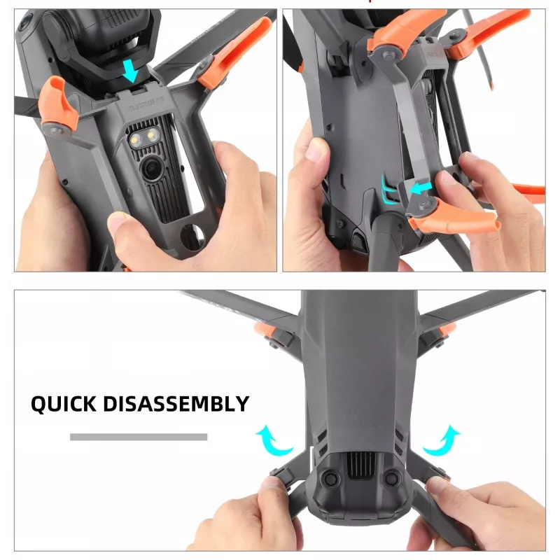 Extensores de trem de aterragem SUNNYLIFE para DJI Mavic 3 Pro - Cinzento (pack de 4)
