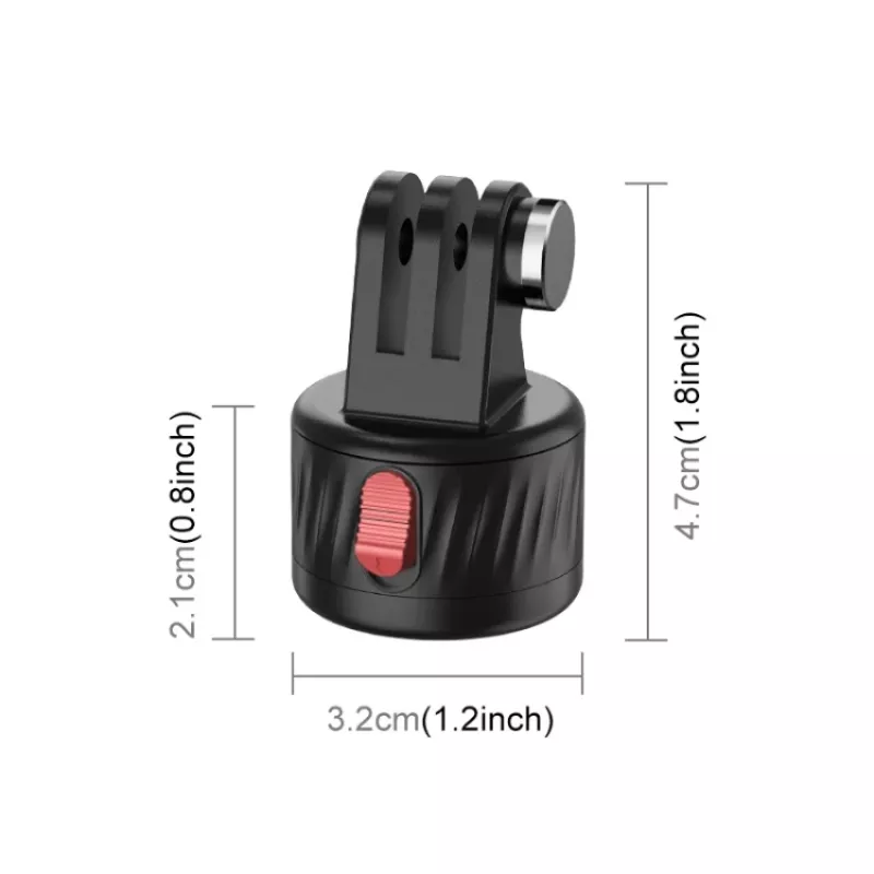 Suporte magnético de libertação rápida PULUZ com rosca de 1/4 polegadas para GoPro Hero 11 10 9 8 7 6 5 4 / SJCAM / Xiaomi / DJI - PU708B