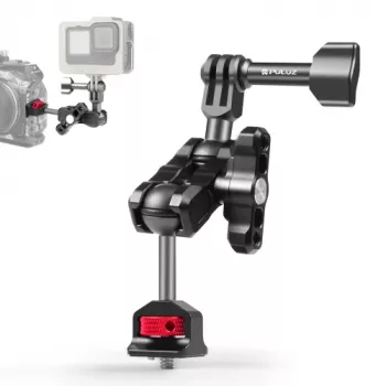 Braço mágico PULUZ com suporte de 1/4 polegadas para GoPro / SJCAM / Xiaomi / DJI / Insta360 PU842B