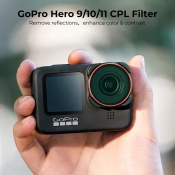 Filtro CPL MC polarizador circular KF para GoPro Hero 12/11/10/9 Preto KF01.2336