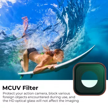 Filtro de proteção UV KF Nano-X para GoPro Hero 12/11/10/9 Preto (KF01.2335)