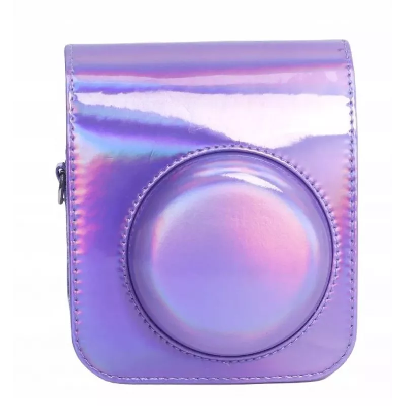Capa LOVEINSTANT para Fujifilm Instax Mini 12 + álbum de fotos para 96 fotos / Sparkle Purple