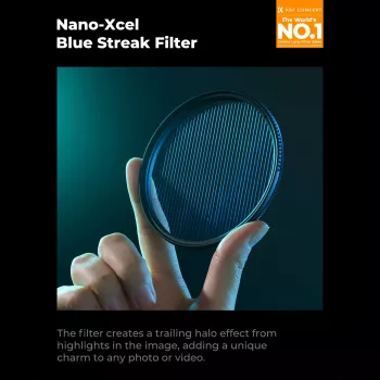 Filtro anamórfico de efeito Blue Streak K&F Concept Nano-X 82mm