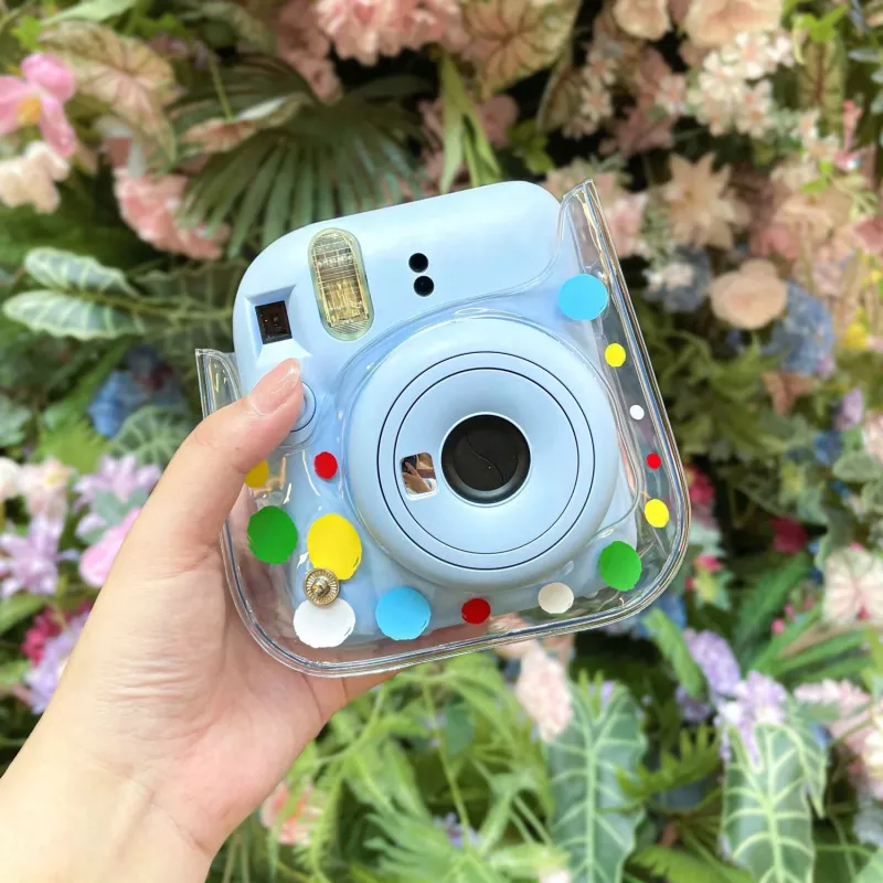 Bolsa capa LOVEINSTANT para Fujifilm Instax Mini 12 - Colorful Dots