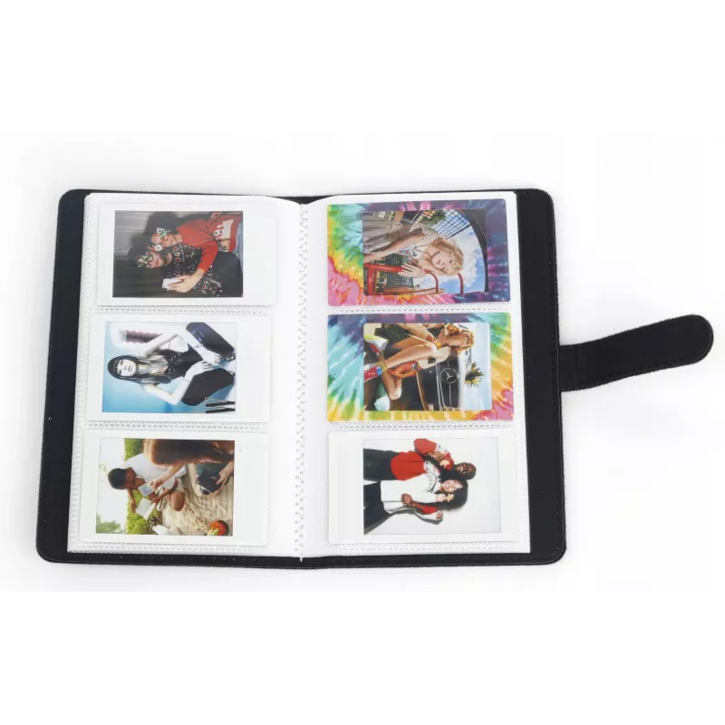Álbum de fotos LOVEINSTANT para 96 fotos, compatível com Fujifilm Instax Mini / Xiaomi / Canon / HP / Kodak, Preto Arco-íris