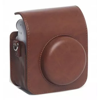 Bolsa de ombro protetora LOVEINSTANT para Fujifilm Instax Mini 12 - Castanho