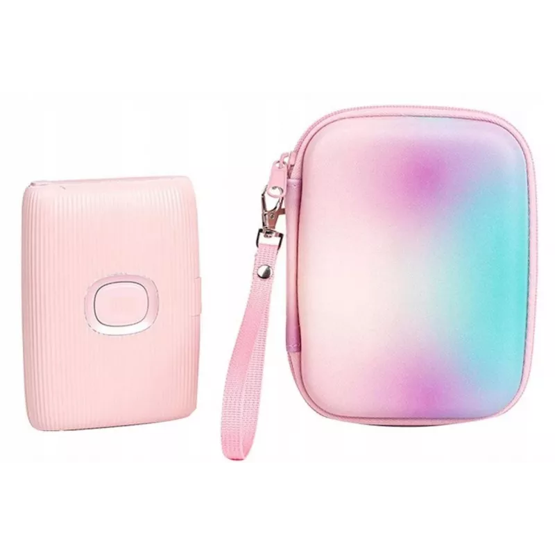 Capa protetora LOVEINSTANT para Fujifilm Instax Mini Evo / Liplay / Square SQ Link / Link 2 SE, Multicolor Ombre