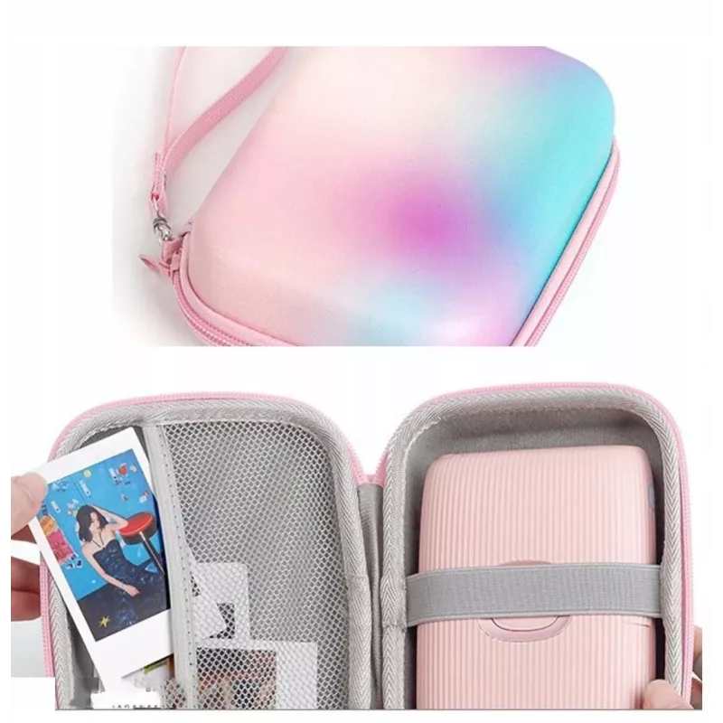 Capa protetora LOVEINSTANT para Fujifilm Instax Mini Evo / Liplay / Square SQ Link / Link 2 SE, Multicolor Ombre