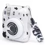 Capa LOVEINSTANT para Fujifilm Instax Mini 12 - Cow Print Glitter com autocolantes e bolsa para fotos