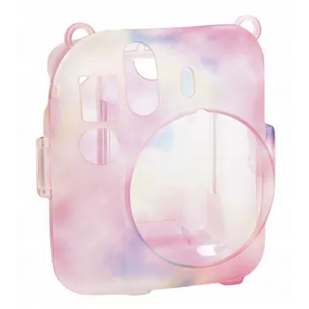 Capa protetora LOVEINSTANT para Fujifilm Instax Mini 12 com bolsa para fotos, Multicolor escuro