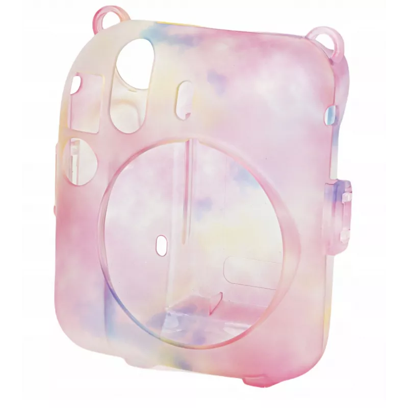 Capa protetora LOVEINSTANT para Fujifilm Instax Mini 12 com bolsa para fotos, Multicolor escuro