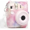 Capa protetora LOVEINSTANT para Fujifilm Instax Mini 12 com bolsa para fotos, Multicolor escuro