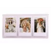 Moldura de mesa LOVEINSTANT para 3 fotos compatível com papel Zink / Fuji Instax Mini - Rosa