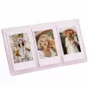 Moldura de mesa LOVEINSTANT para 3 fotos compatível com papel Zink / Fuji Instax Mini - Rosa