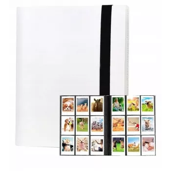 Álbum de fotografias LOVEINSTANT para 360 fotos compatível com Fujifilm Instax Mini / Xiaomi / Polaroid / Canon / HP / Kodak, Branco