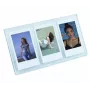 Moldura de mesa LOVEINSTANT para 3 fotos, compatível com Fuji Instax Mini e impressões Zink 2x3 polegadas - Azul