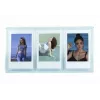 Moldura de mesa LOVEINSTANT para 3 fotos, compatível com Fuji Instax Mini e impressões Zink 2x3 polegadas - Azul