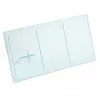 Moldura de mesa LOVEINSTANT para 3 fotos, compatível com Fuji Instax Mini e impressões Zink 2x3 polegadas - Azul