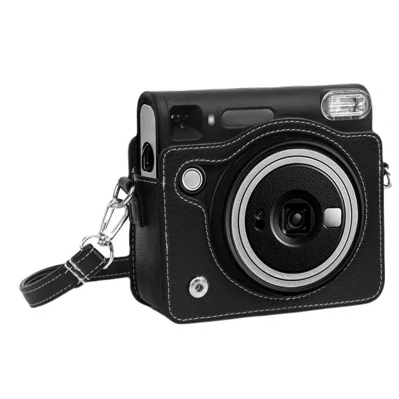 Capa Bolsa Estojo LOVEINSTANT para câmara Fujifilm Instax Square SQ40, Preto