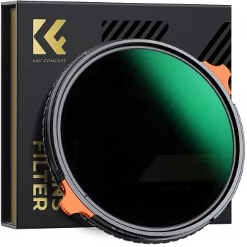 K&F Concept Filtro Híbrido 2-em-1 58mm CPL Polarizador + ND4-ND64 Variável Filtro de Densidade Neutra KF01.1913