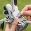 Extensões de Trem de Aterragem SUNNYLIFE para DJI Mini 4 Pro - Elevação de 30 mm, Encaixe Rápido, Almofadas Antiderrapantes (Cinzento) N4P-LG700