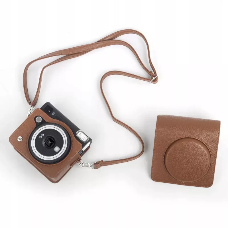 Capa de Proteção LOVEINSTANT para Fujifilm Instax Square SQ40 - Castanho