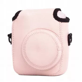 Bolsa Capa em Neoprene Macio LOVEINSTANT para Fujifilm Instax Mini 12 - Rosa