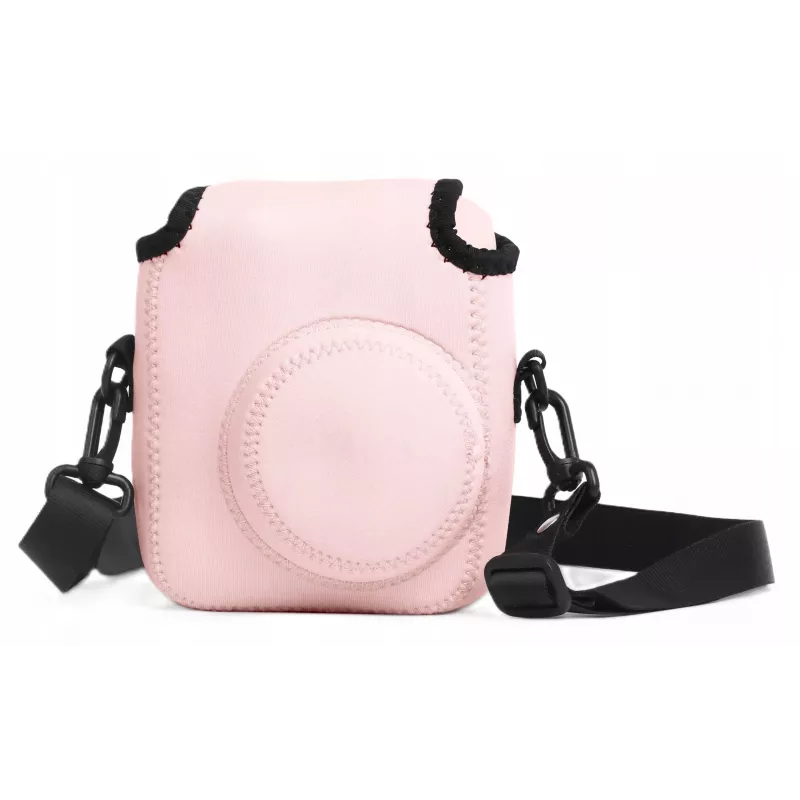 Bolsa Capa em Neoprene Macio LOVEINSTANT para Fujifilm Instax Mini 12 - Rosa