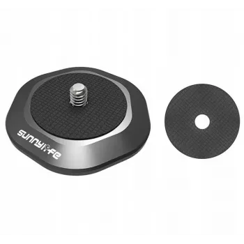 Placa Adaptadora de Suporte Magnético SUNNYLIFE para Câmara, Gimbal, Telefone com Rosca de 1/4 polegadas DZ753-D