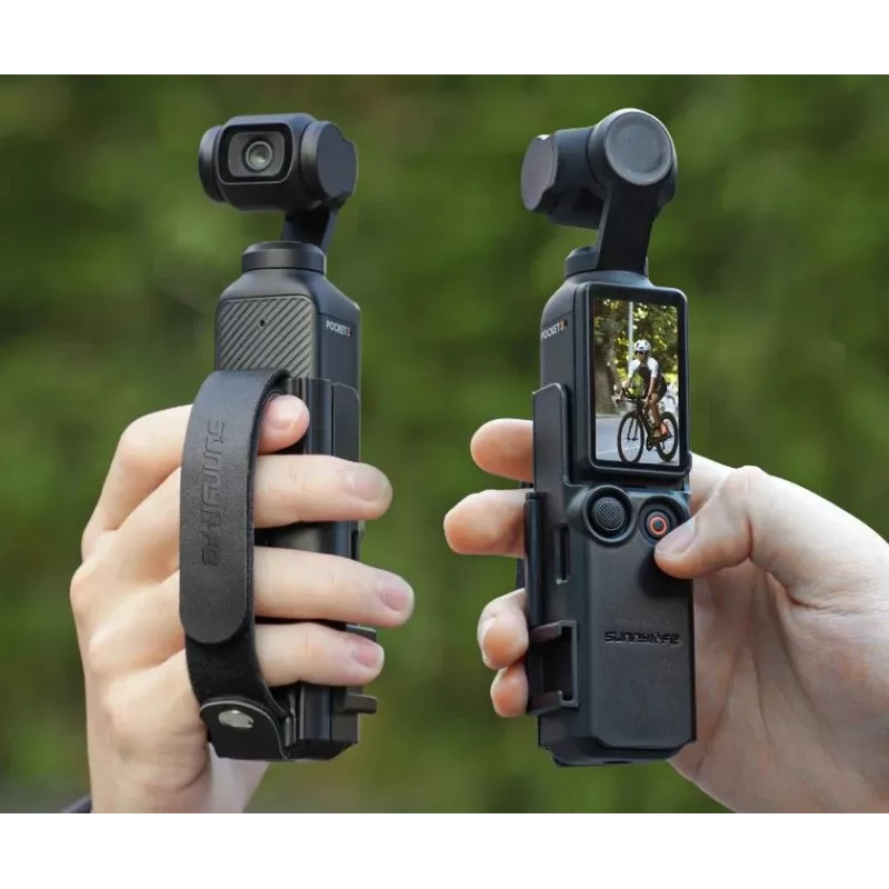 SUNNYLIFE Grip de mão com moldura protetora para DJI Osmo Pocket 3 - preto