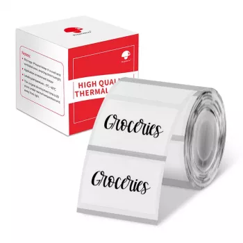 Phomemo Etiquetas adesivas transparentes 40x30mm para M110/M120/M200/M220/M221 - 230 etiquetas por rolo