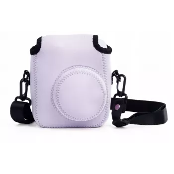LOVEINSTANT Estojo protetor de neoprene macio para Fujifilm Instax Mini 12 - roxo