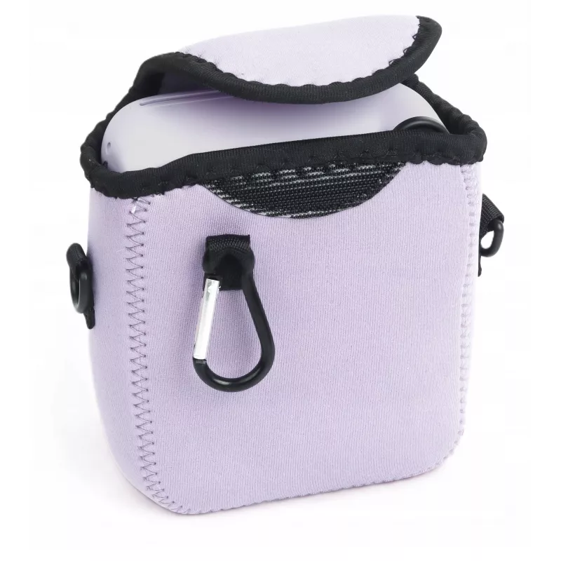 LOVEINSTANT Estojo protetor de neoprene macio para Fujifilm Instax Mini 12 - roxo