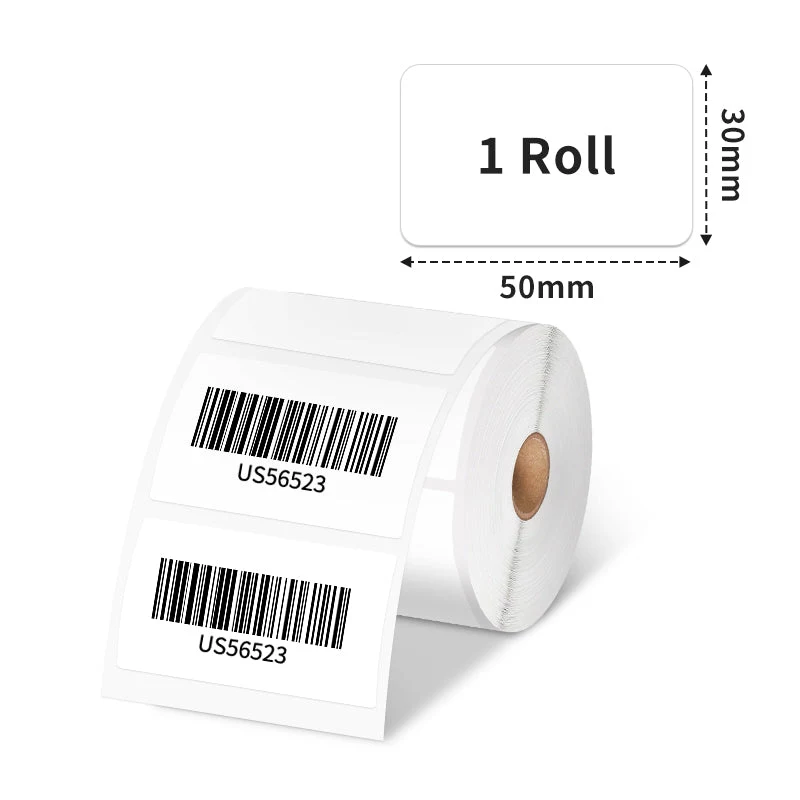 Phomemo 230 etiquetas 50x30mm etiquetas adesivas térmicas diretas para M110 M120 M200 M220 M221 / XP5030-230