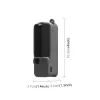 Capa de silicone protetora PULUZ com tampa de objetiva e tampa de ecrã para DJI Osmo Pocket 3, preta (PU894B)