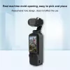 Capa de silicone protetora PULUZ com tampa de objetiva e tampa de ecrã para DJI Osmo Pocket 3, preta (PU894B)