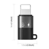 Adaptador OTG PULUZ Lightning para USB-C para iPhone, preto (PU649B)