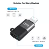 Adaptador OTG PULUZ Lightning para USB-C para iPhone, preto (PU649B)