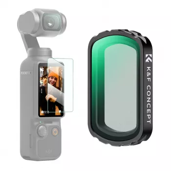 Filtro de difusão preta 1/4 K&F Concept para DJI Osmo Pocket 3 (KF01.2533)