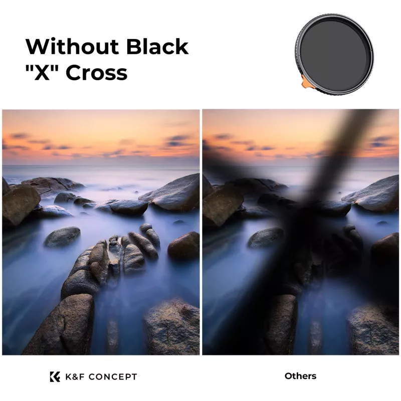 Filtro ND variável K&F Concept ND2-ND32 82mm True Color MRC Nano X