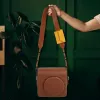 Correia de pescoço/ombro LOVEINSTANT + bolsa fotográfica para Fuji Instax Mini 12 40 11 8 9 99 Evo, castanho